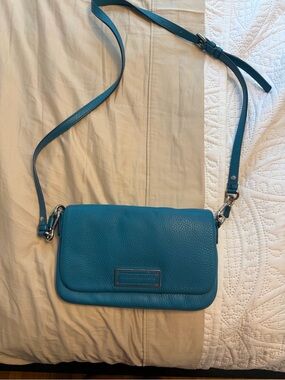 Marc by Marc Jacobs Teal Pebbled Leather Crossbody Bag
